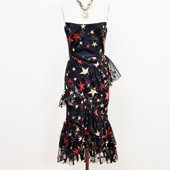 kalmanovich Designer Evening Dress Worn by Celebrities Off The Shoulder Small - Picture 2 of 10